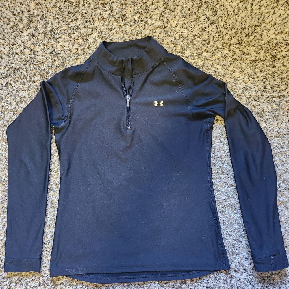 Under Armour Black Long Sleeve Running Pullover